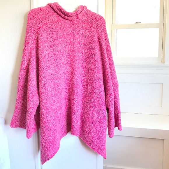 FREE PEOPLE BFF Cardigan Oversized Sweater Prickly Pear Pink Women’s Size Medium - Picture 8 of 16